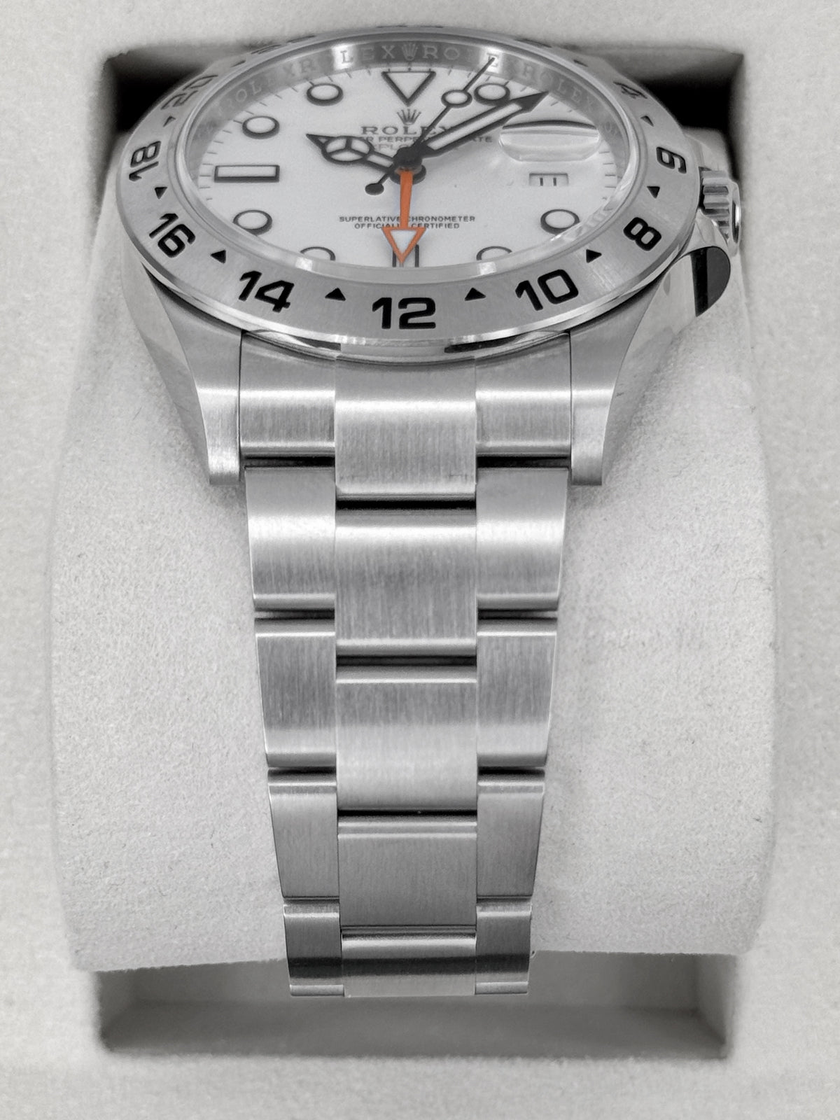 NEW 2026 Rolex Explorer II 42mm 226570 Stainless Steel Polar White Dial (NEW STYLE CARD)