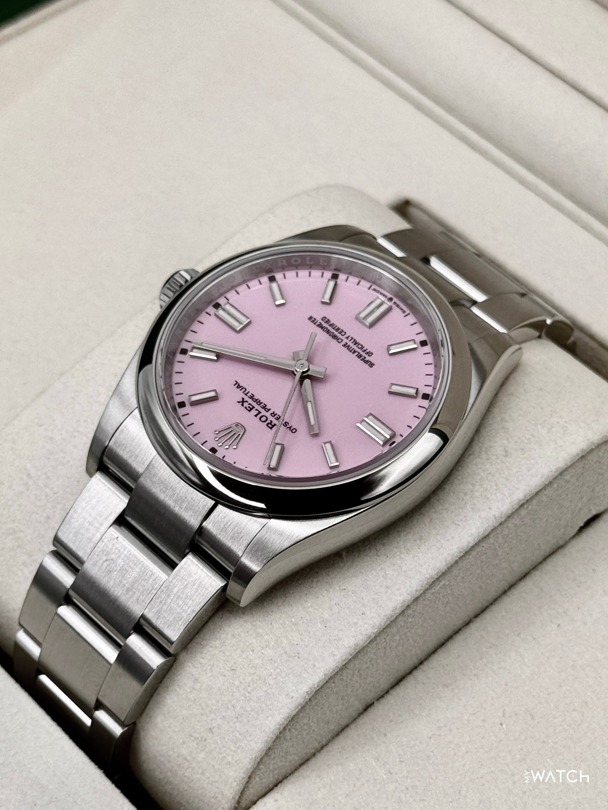NEW 2026 Rolex Oyster Perpetual 36mm 126000 Candy Pink Dial - MyWatchLLC