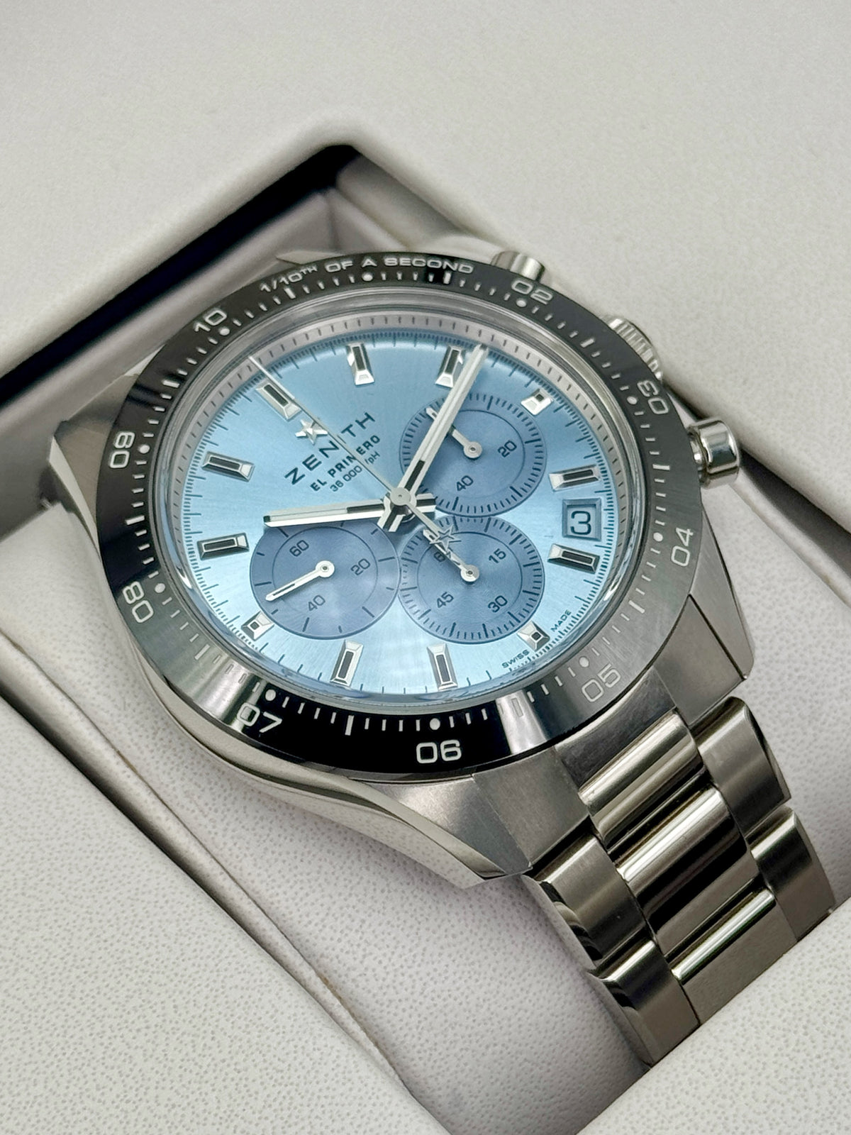 2023 Zenith Chronomaster Sport 41mm 03.3105.3600/52.M3100 Stainless Steel Blue Dial