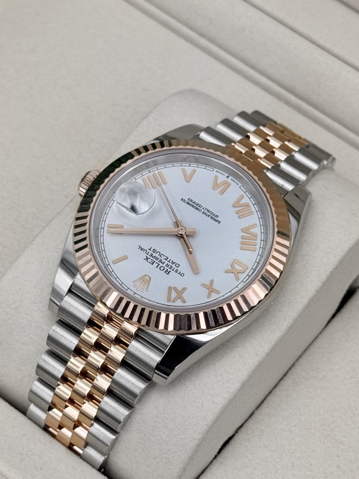 NEW 2026 Rolex Datejust 41mm 126331 Two-Tone White Roman Numeral Dial