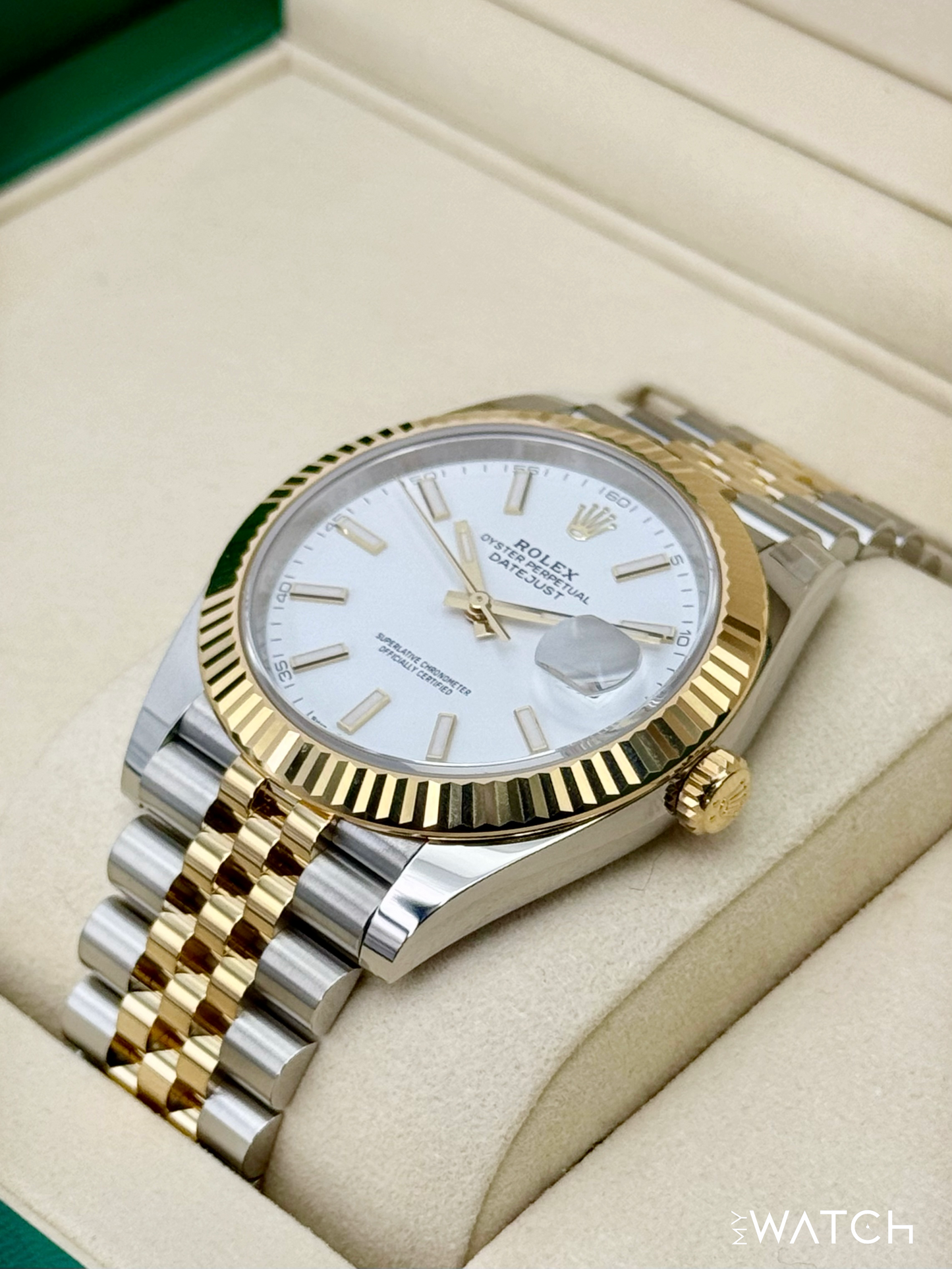 NEW 2025 Rolex Datejust 41mm 126333 Two-Tone Jubilee White Dial