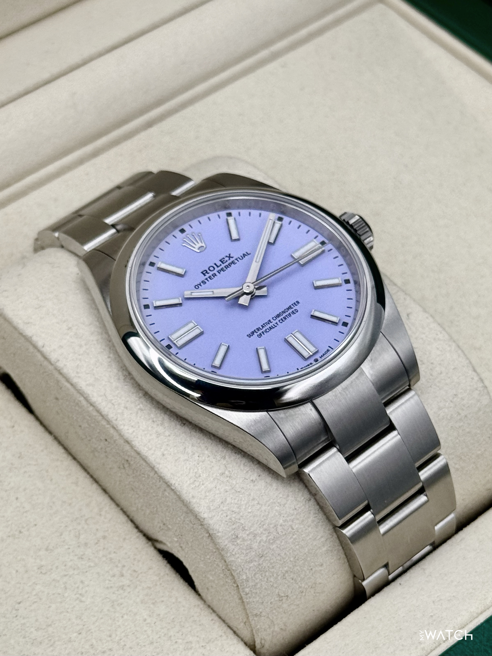 2026 Rolex Oyster Perpetual 41mm 134300 Lavender Dial - MyWatchLLC