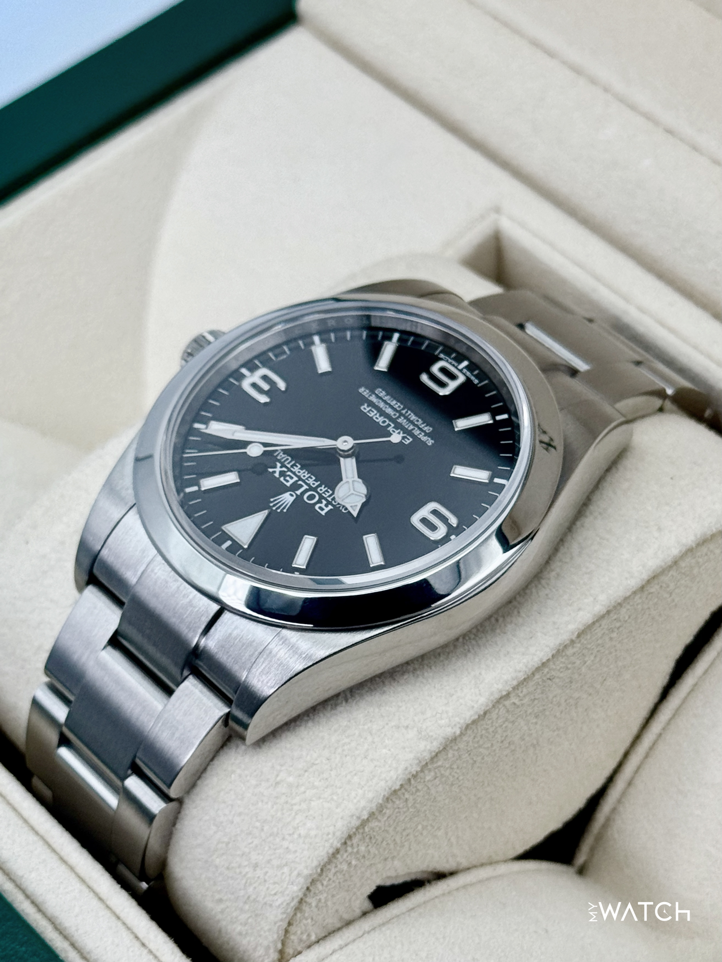 2018 Rolex Explorer 39mm 214270 Stainless Steel Black Dial - MyWatchLLC