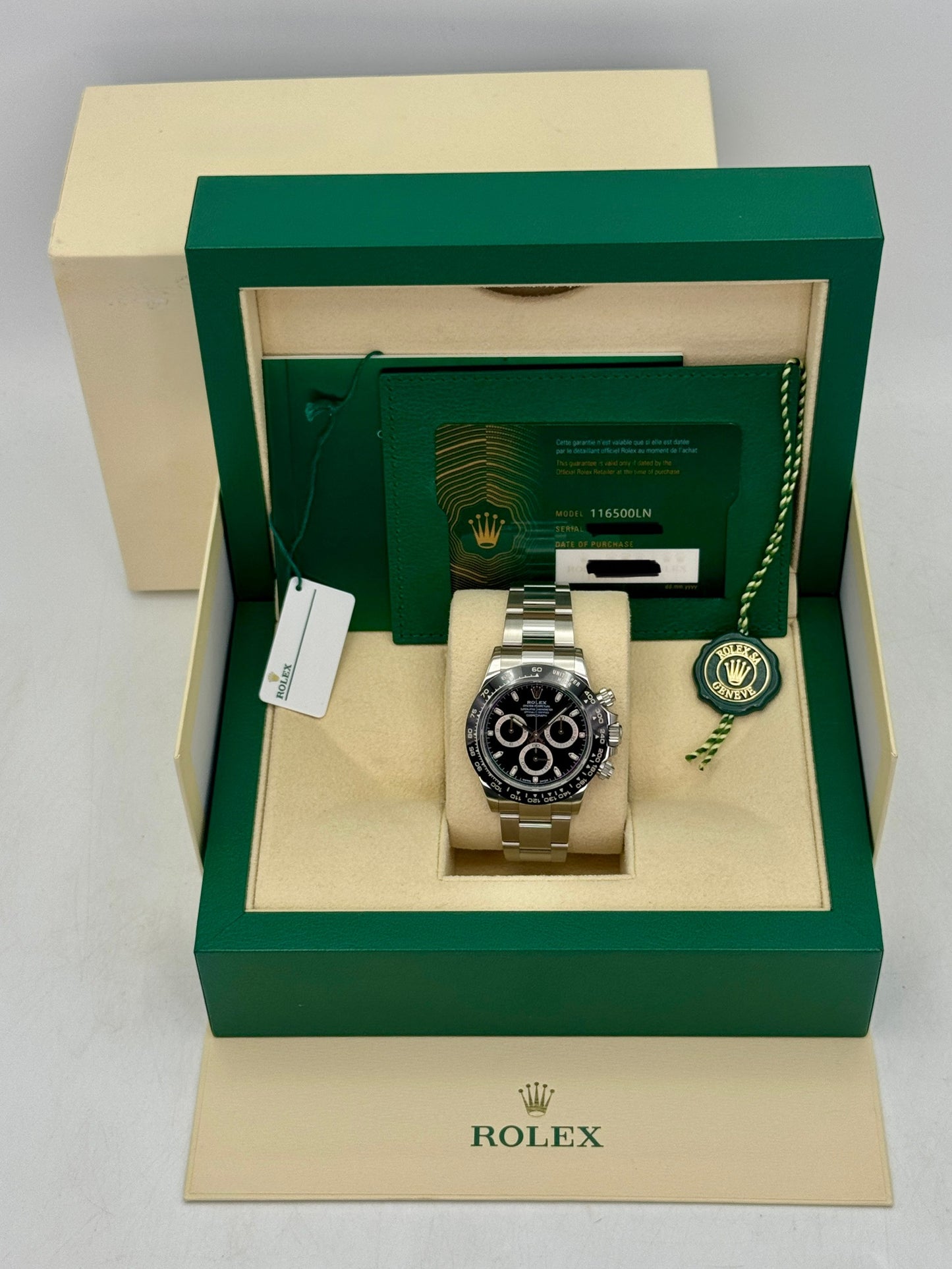 2024 Rolex Daytona 40mm 116500LN Stainless Steel Black Dial