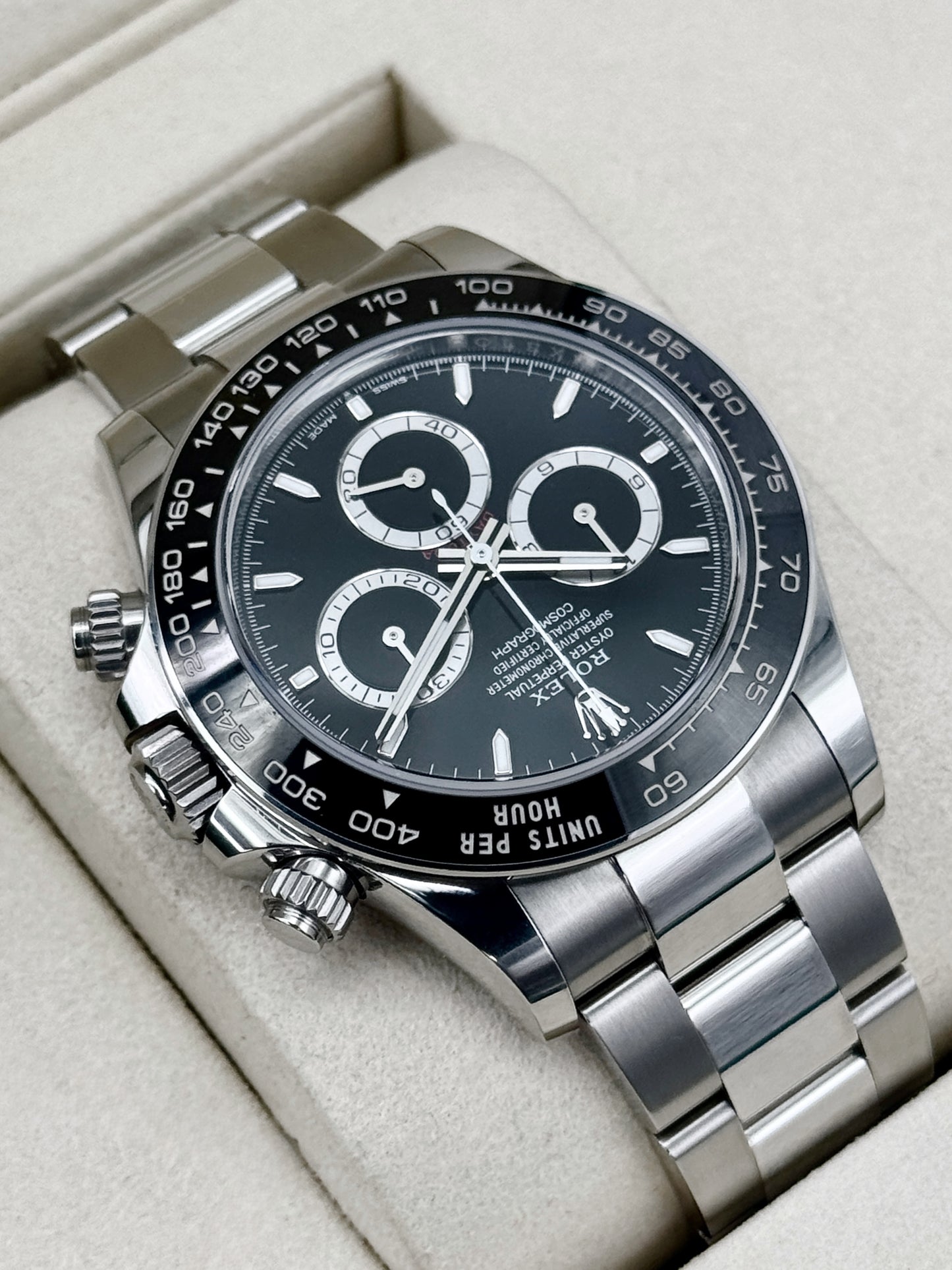2025 Rolex Daytona 40mm 126500LN Stainless Steel Black Dial