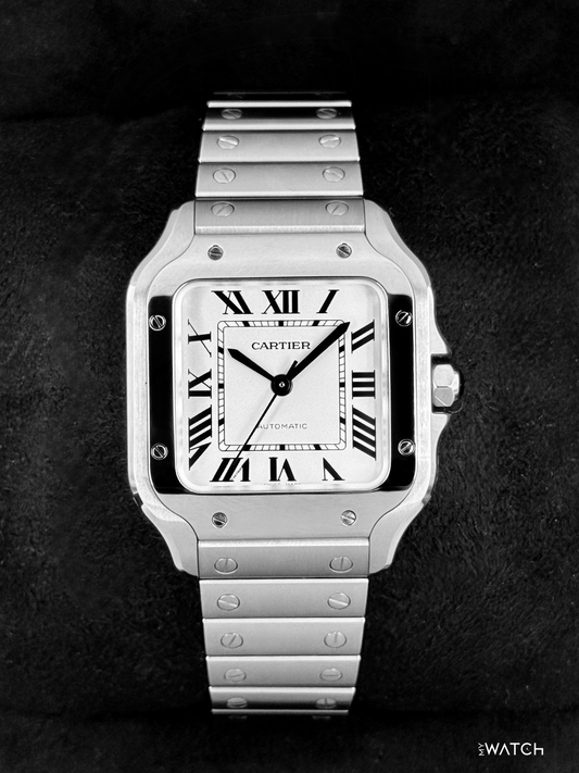 NEW 2026 Cartier Santos De Cartier 35.1mm WSSA0029 Stainless Steel White Dial - MyWatchLLC