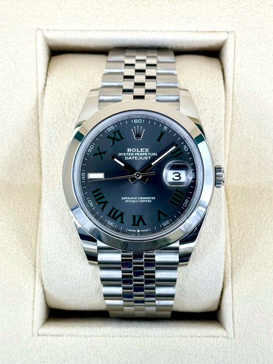 NEW 2024 Rolex Datejust 41mm 126300 Jubilee Wimbledon Dial