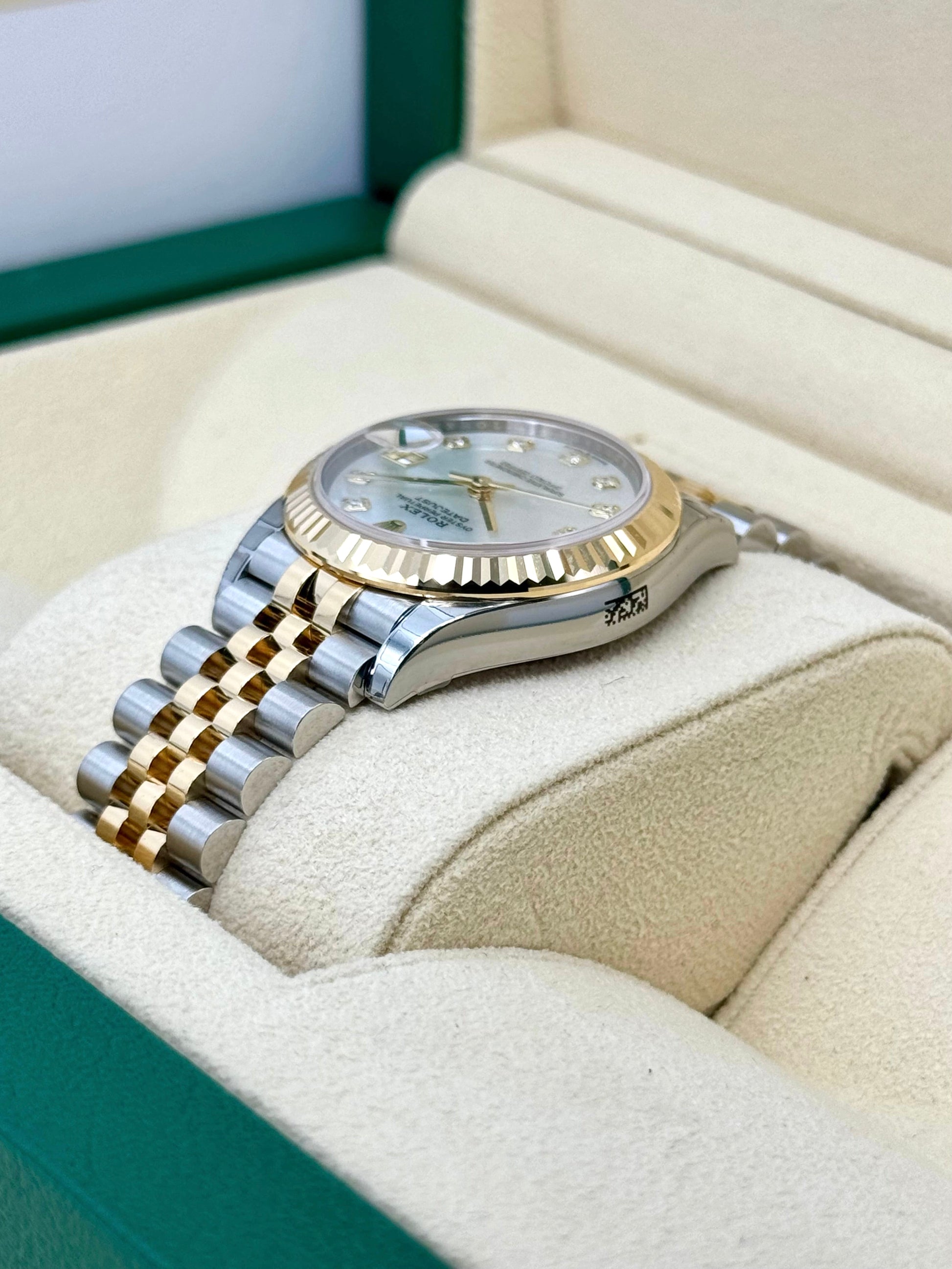 NEW 2023 Rolex Datejust 31mm 278273 Two-Tone Jubilee MOP Dimond Dial - MyWatchLLC