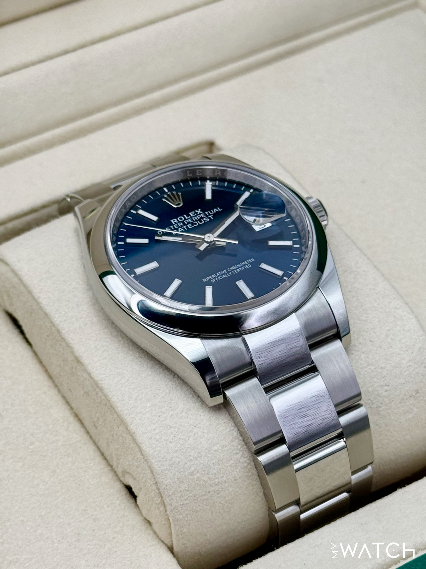 NEW 2025 Rolex Datejust 36mm 126200 Stainless Steel Oyster Blue Dial