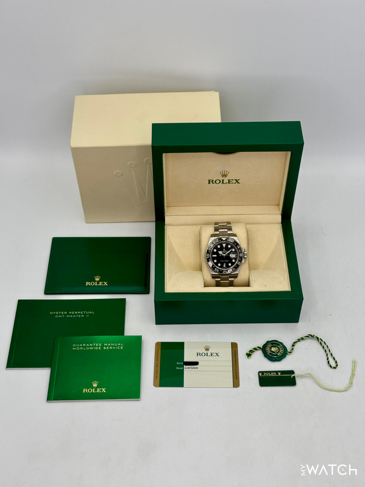 2016 Rolex GMT-Master II 40mm 116710LN Stainless Steel Black Dial - MyWatchLLC