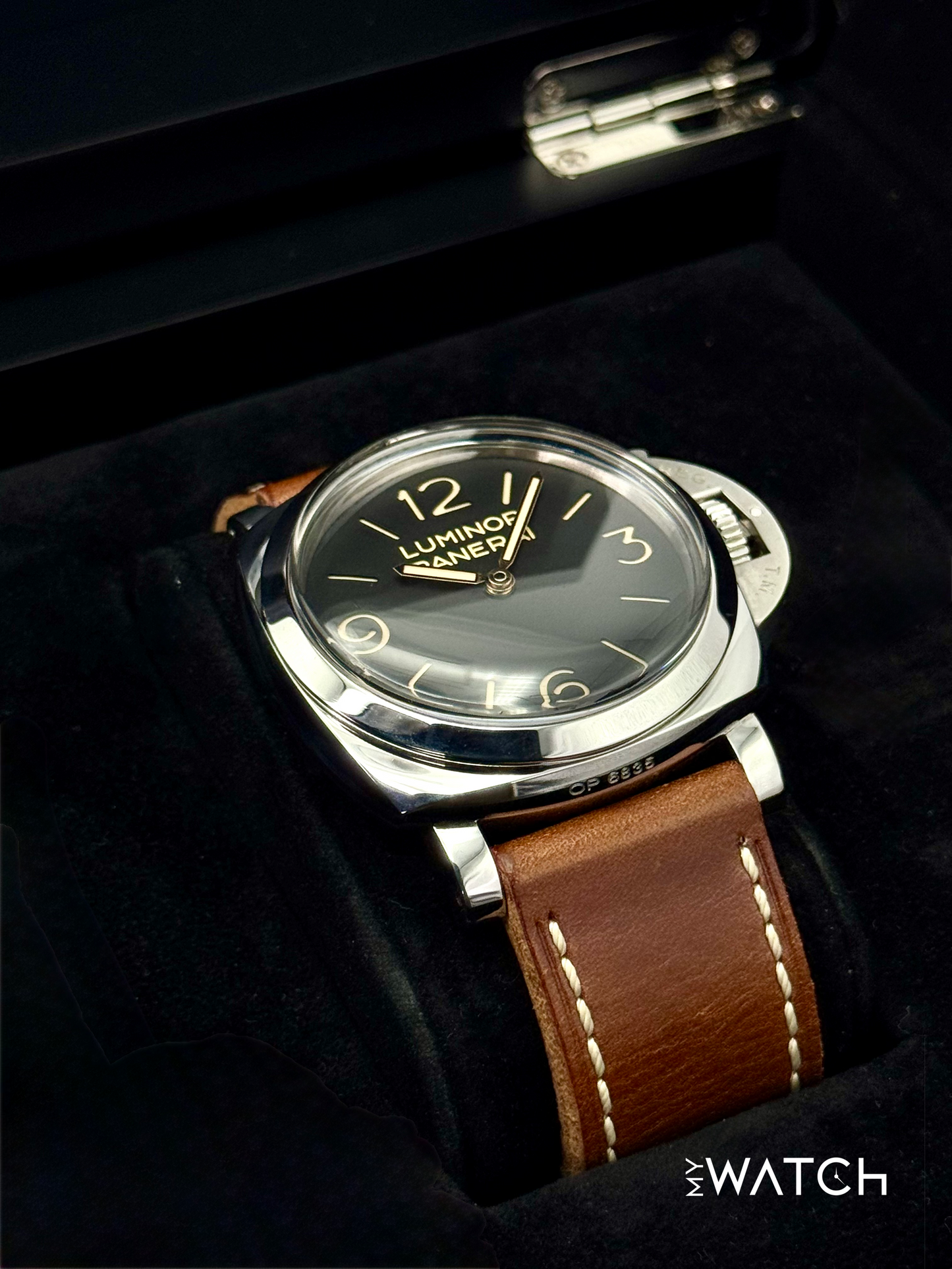 2012 Panerai Luminor 1950 3 Days 47mm PAM00372 Stainless Steel Black Dial
