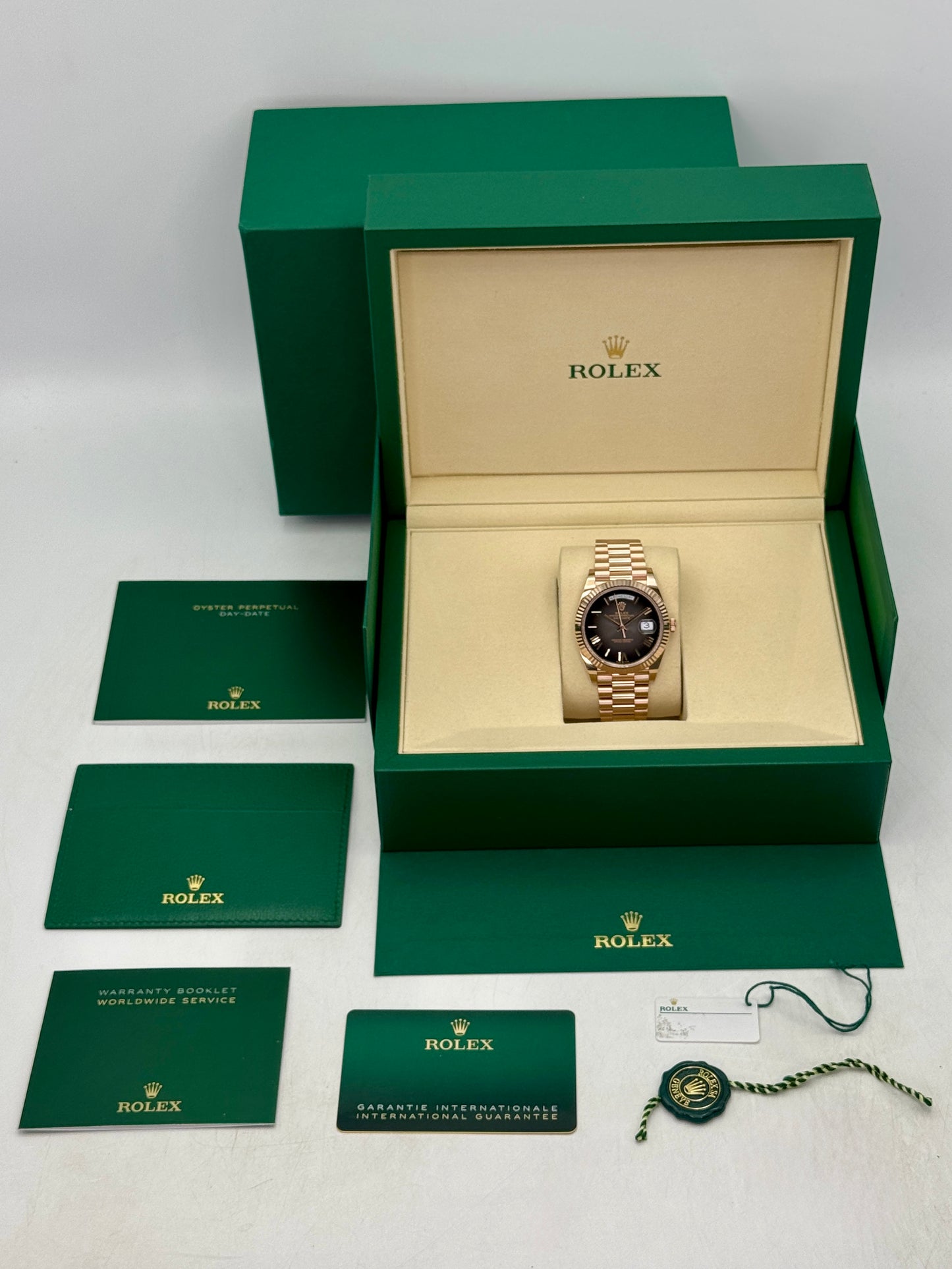 2026 Rolex Day-Date 40mm 228235 Presidential Slate Ombre Dial