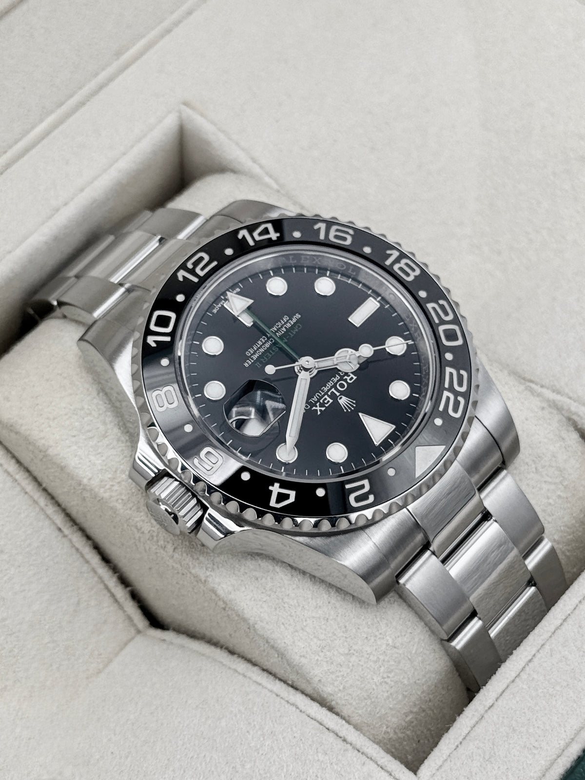 2018 Rolex GMT-Master II 40mm 116710LN Stainless Steel Black Dial