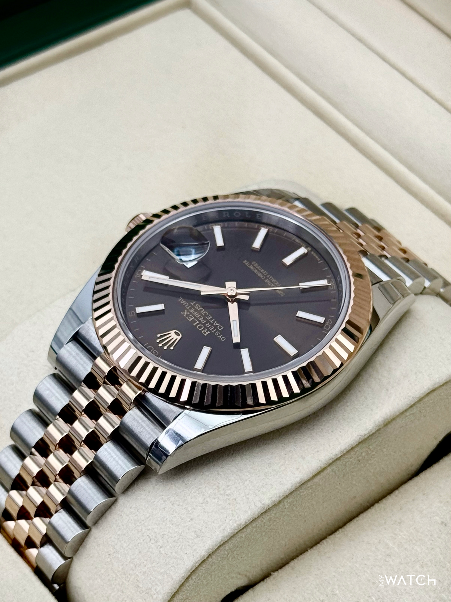 NEW 2026 Rolex Datejust 41mm 126331 Two-Tone Rose Gold Chocolate Dial (STICKERED)