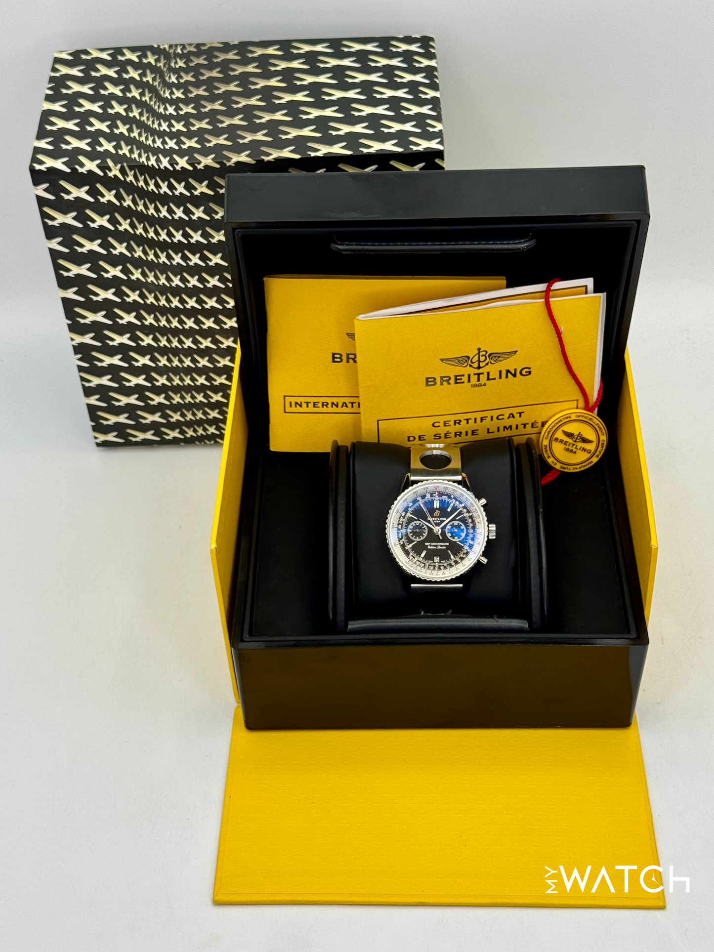 2011 Breitling Navitimer 125th Anniversary 43mm A26322 Stainless Steel Black Dial