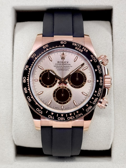 NEW 2026 Rolex Daytona 40mm 126515LN Rose Gold Oysterflex Sundust Dial