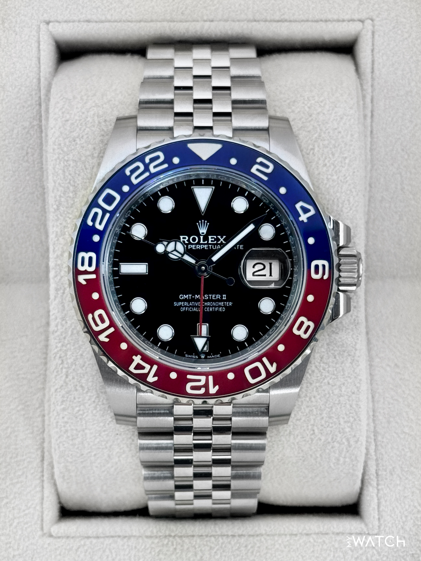 NEW 2023 Rolex GMT-Master II "Pepsi" 40mm 126710BLRO Jubilee (STICKERED)