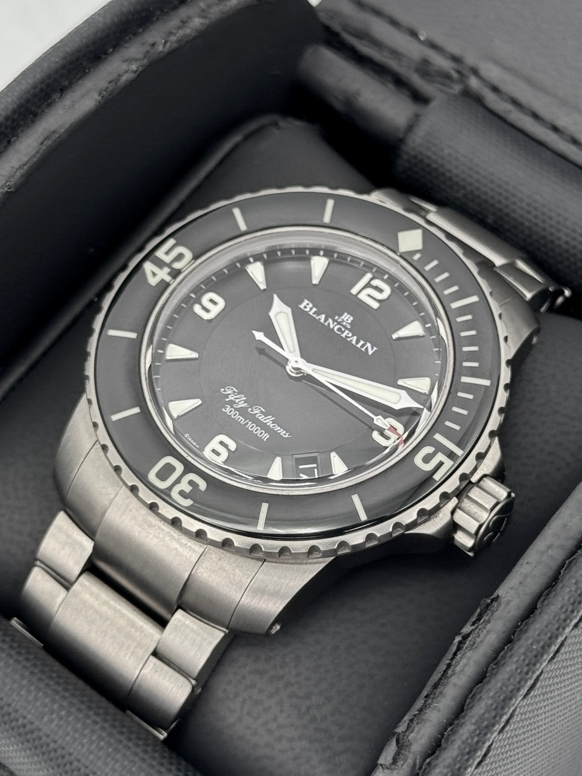 2024 Blancpain Fifty Fathoms Automatique 45mm 5015-12B30-98B Titanium Black Dial