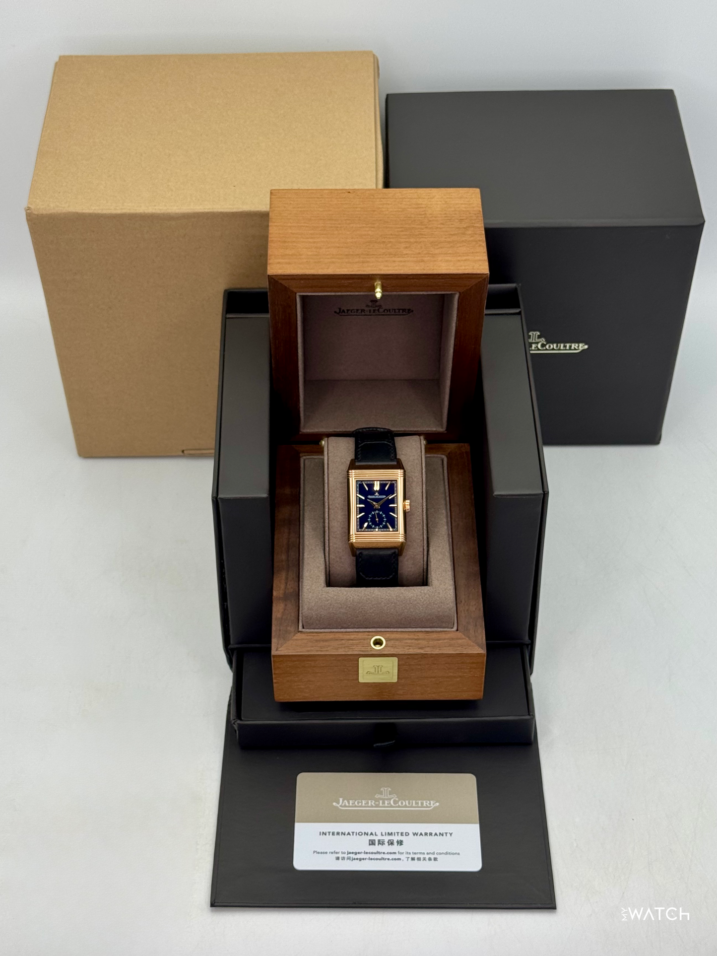 2024 Jaeger-Coultre Reverso Tribute 47mm Q3982590 Rose Gold Blue Dial