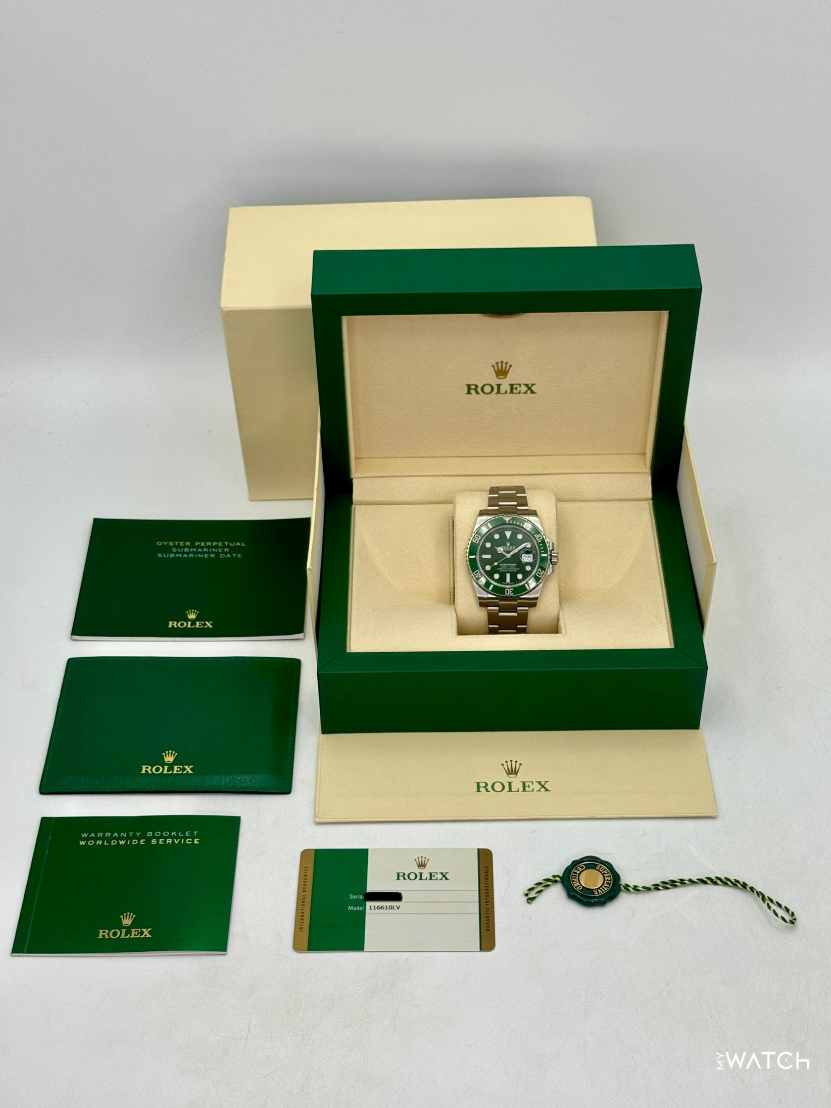 2018 Rolex Submariner “Hulk” 40mm 116610LV Green Dial - MyWatchLLC