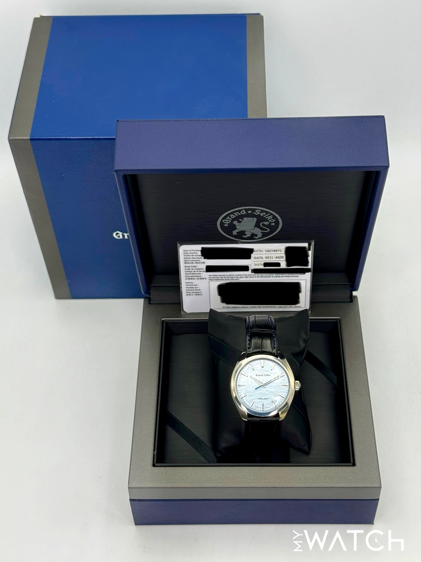 2023 Grand Seiko Elegance Collection 38.5mm SBGY007G Stainless Steel Blue Dial