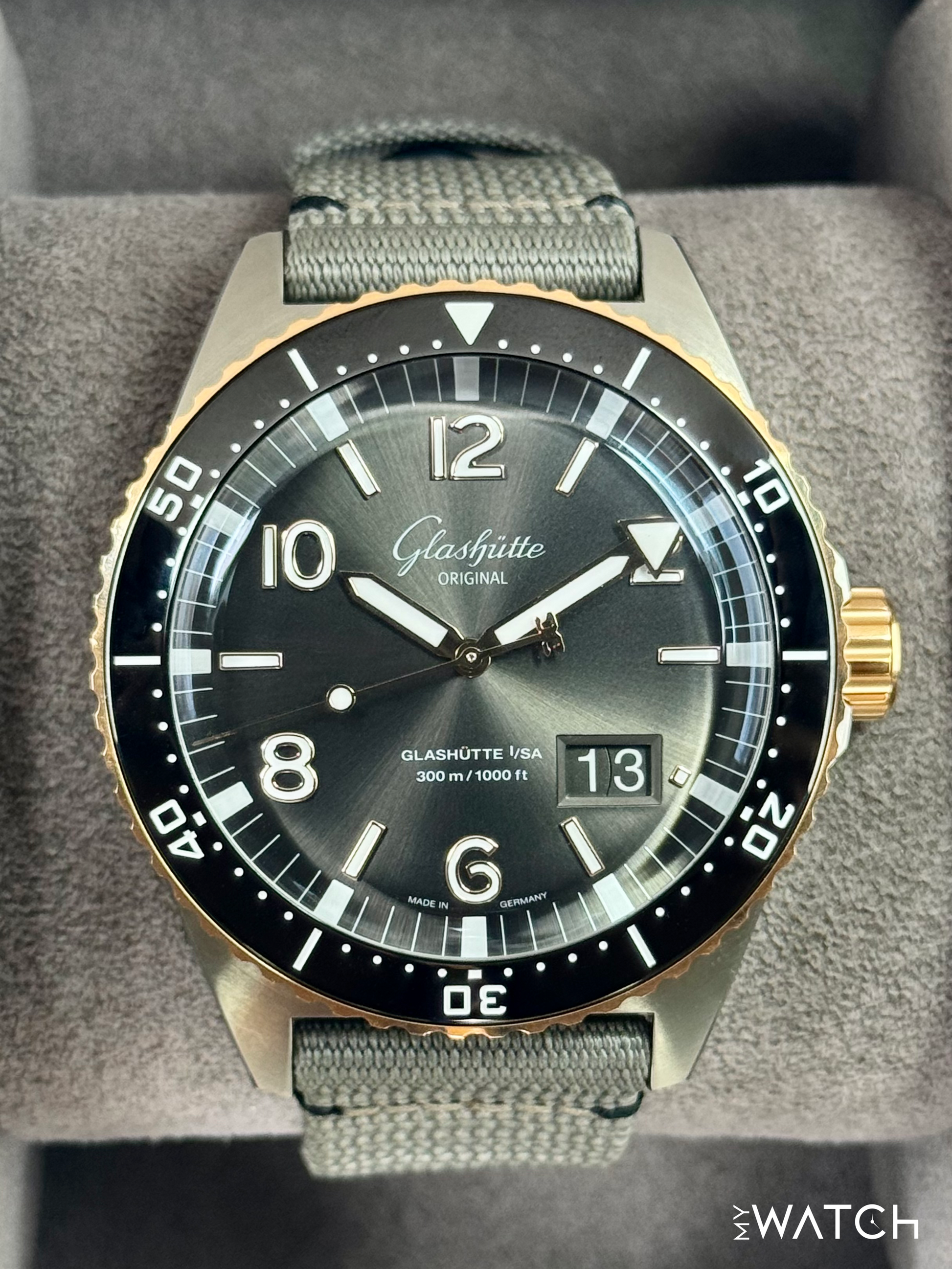 2024 Glashütte Seaq Panorama Date 43.2mm 1-36-13-04-91-34 Red Gold - MyWatchLLC
