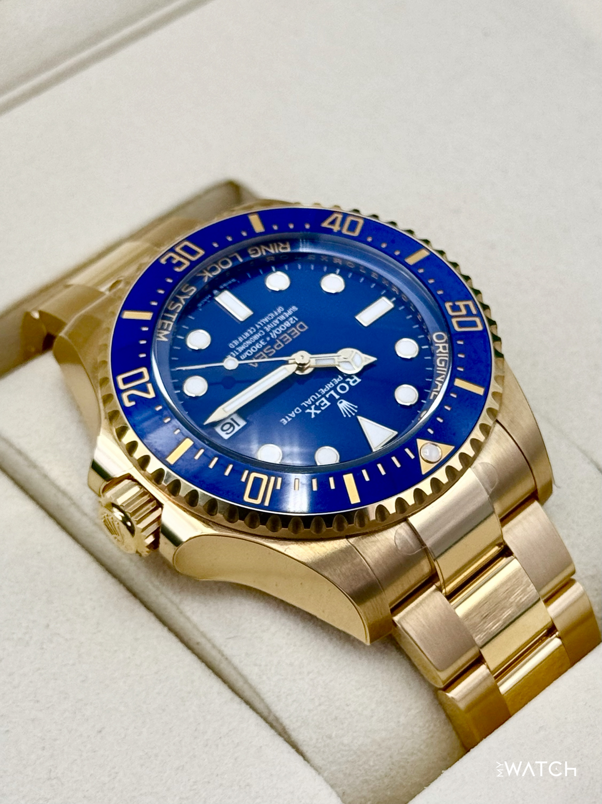 NEW 2026 Rolex Deepsea 44mm 136668LB Yellow Gold Blue Dial (STICKERED) - MyWatchLLC