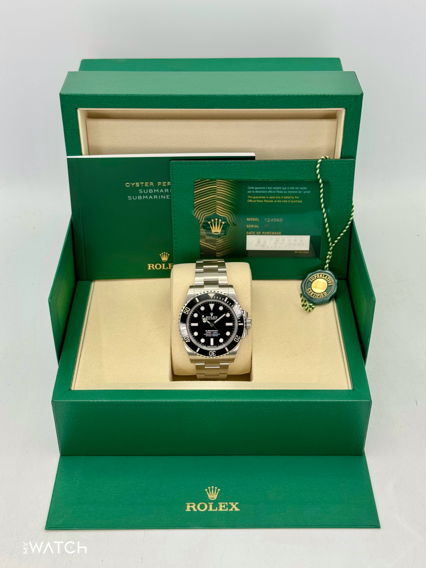 NEW 2025 Rolex Submariner 41mm 124060 Stainless Steel Black Dial