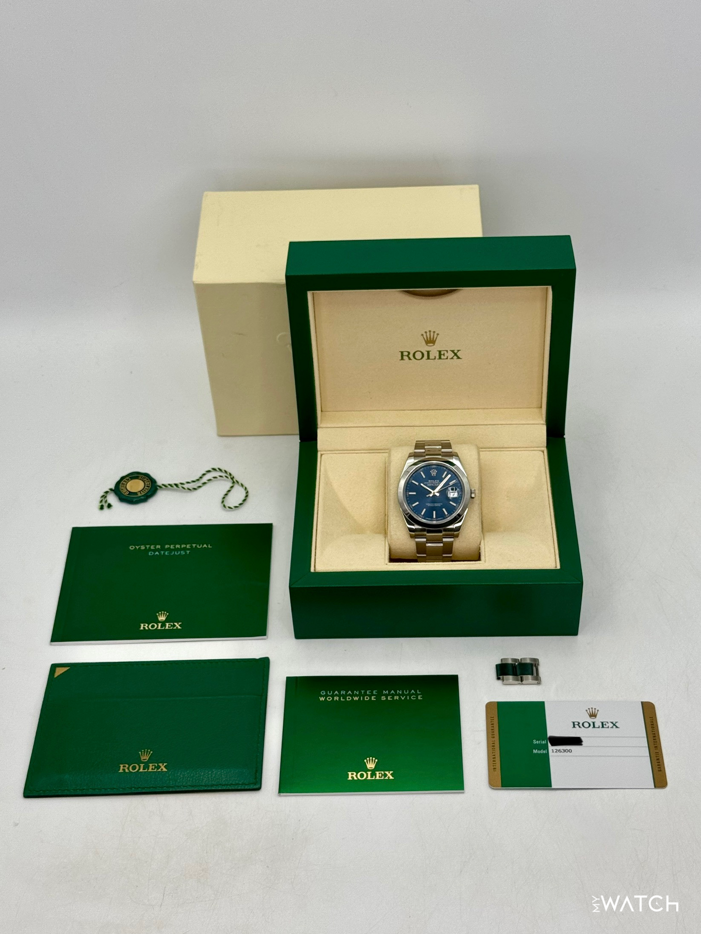 2018 Rolex Datejust 41mm 126300 Stainless Steel Oyster Blue Dial