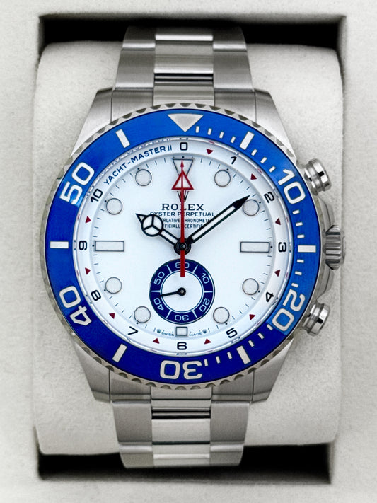 NEW 2026 Rolex Yacht-Master II 44mm 126680 Stainless Steel White Dial