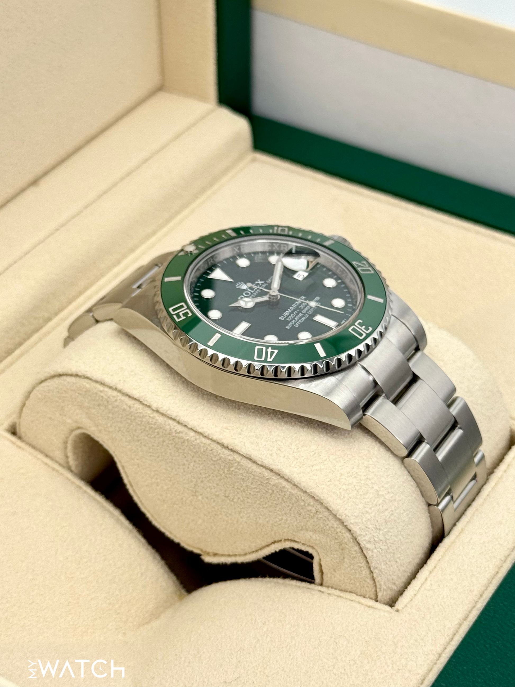 2016 Rolex Submariner “Hulk” 40mm 116610LV Green Dial - MyWatchLLC