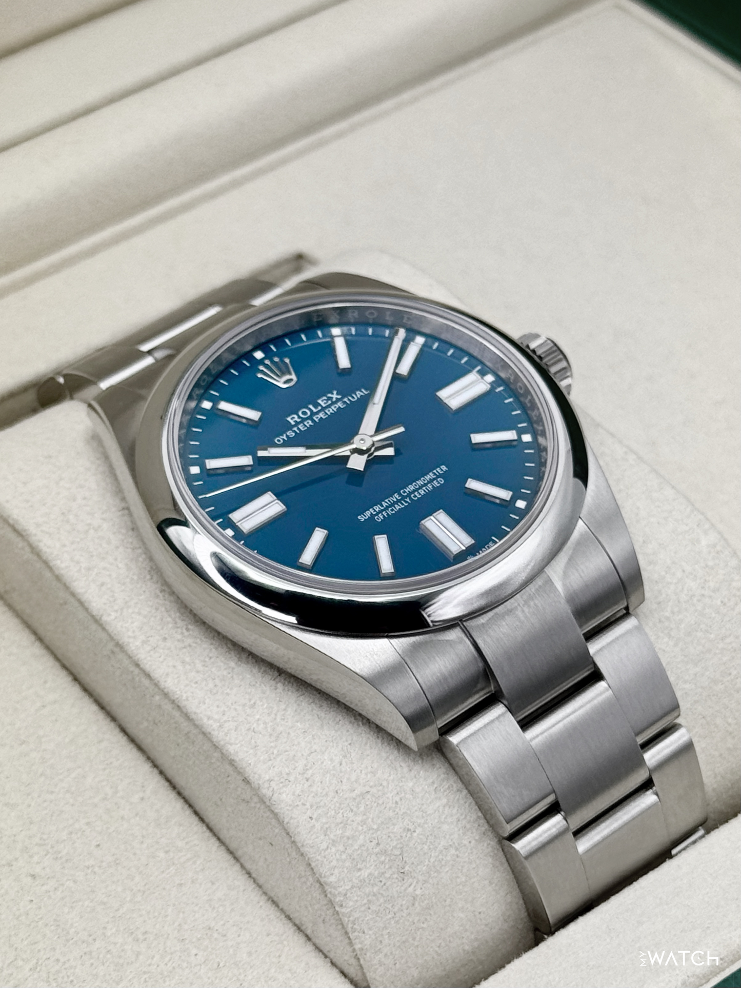NEW 2026 Rolex Oyster Perpetual 41mm 134300 Med Blue Dial - MyWatchLLC