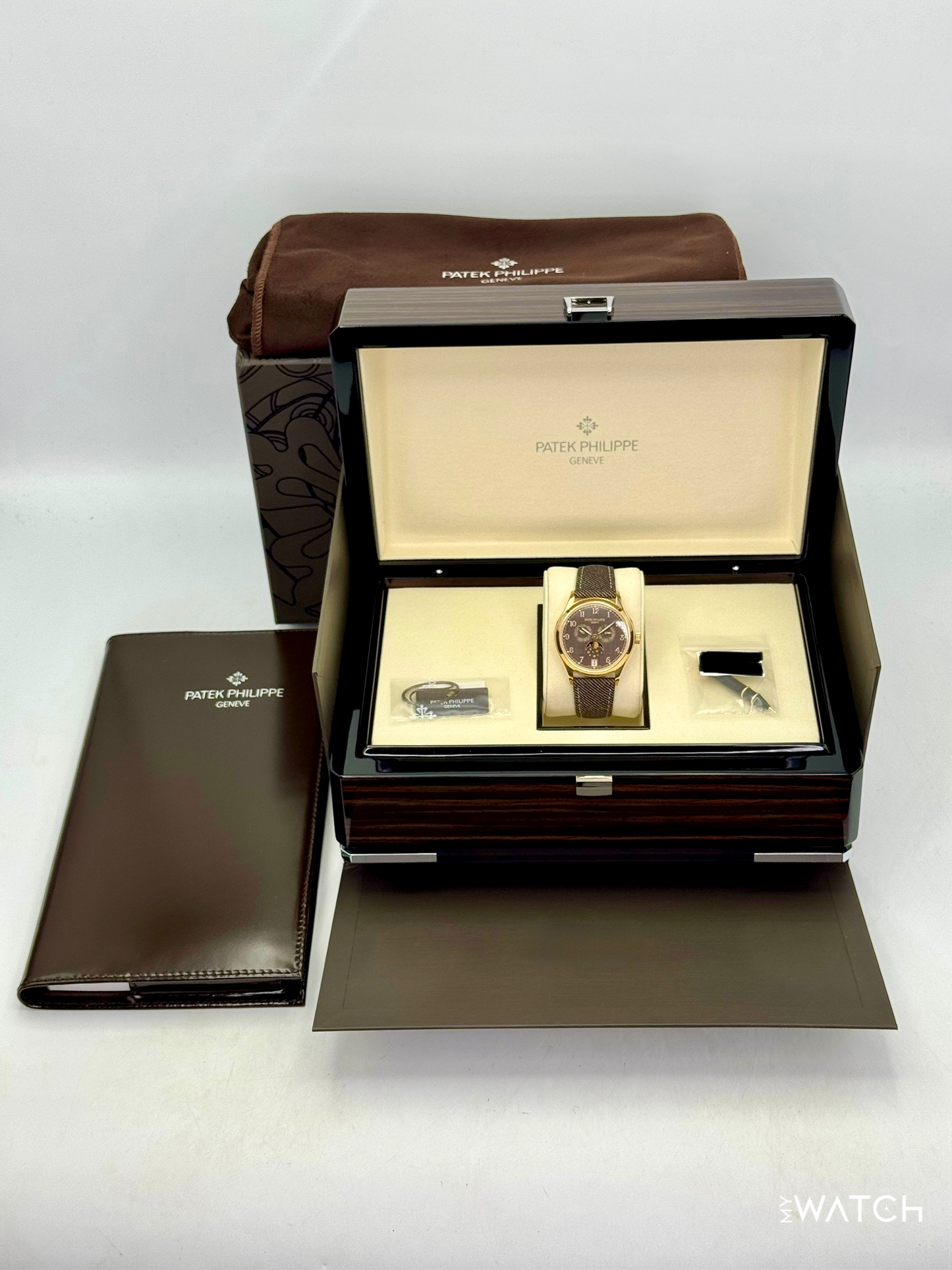 NEW 2026 Patek Philippe Annual Calendar 39mm 4946R Rose Gold Brown Dial - MyWatchLLC