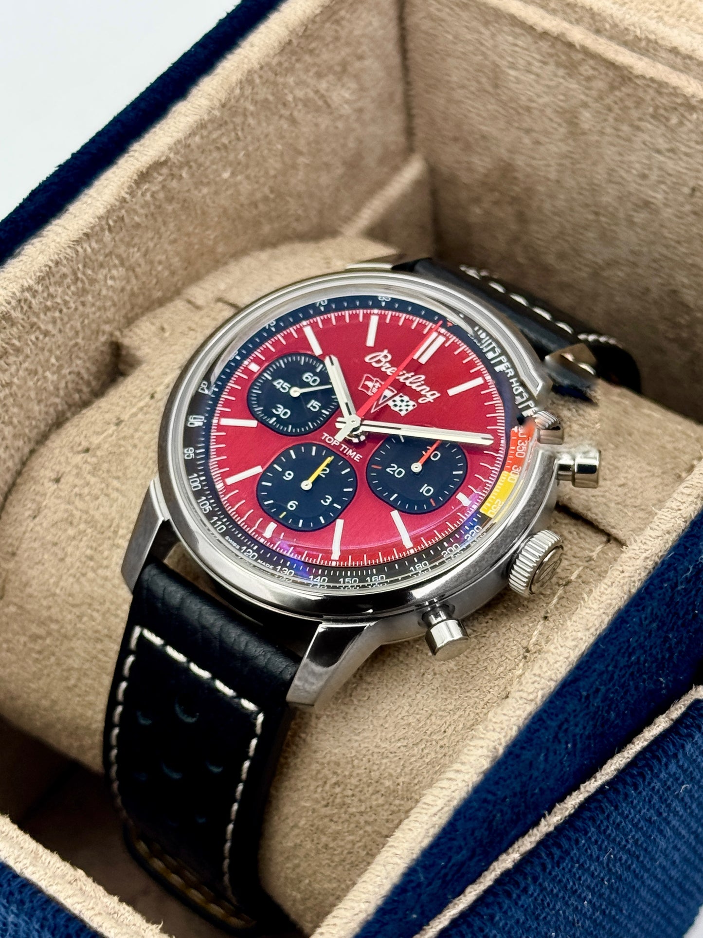 2023 Breitling Top Time B01 Corvette 41mm AB0176 Stainless Steel Red Dial