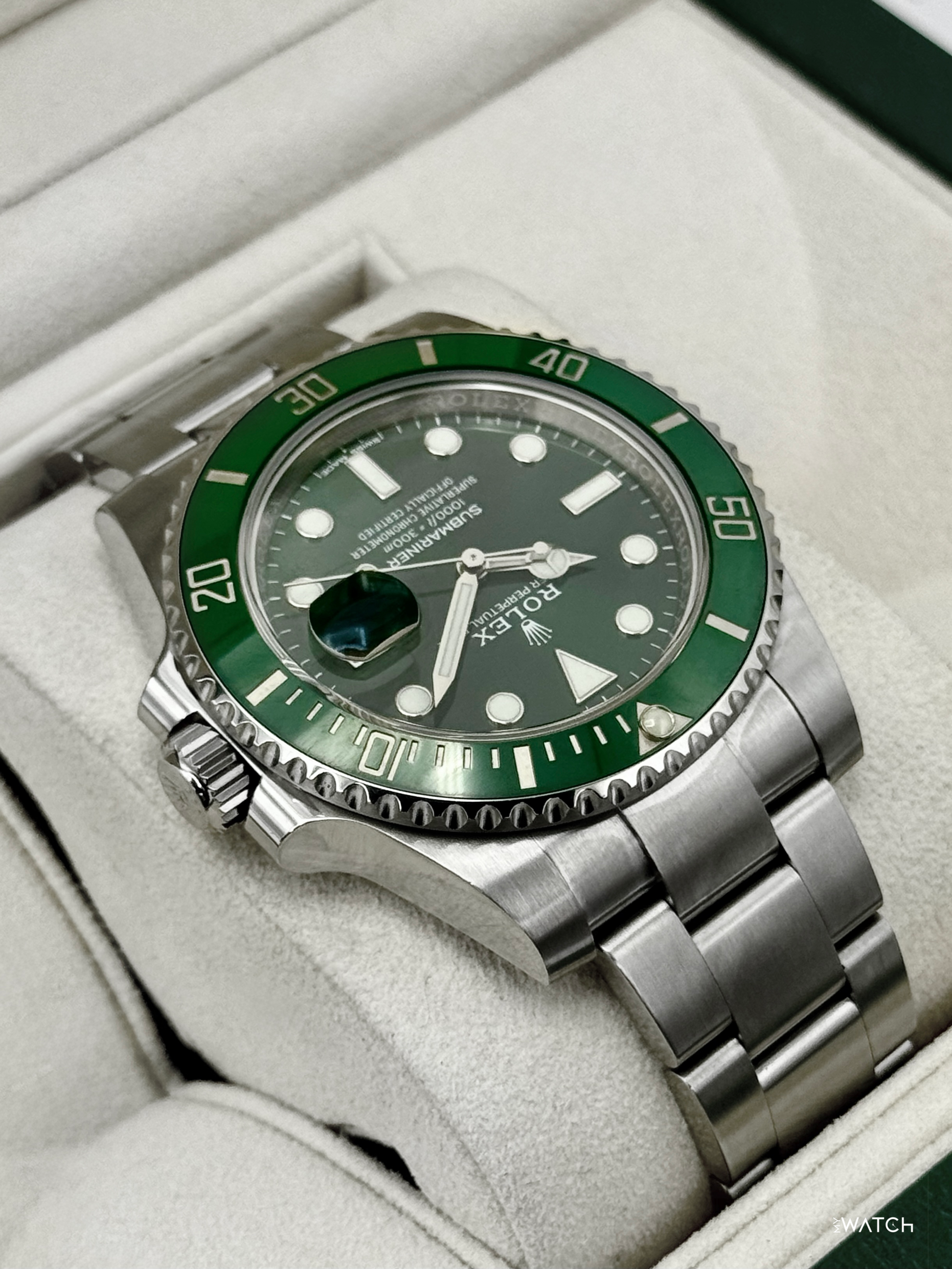 2017 Rolex Submariner “Hulk” 40mm 116610LV Green Dial - MyWatchLLC