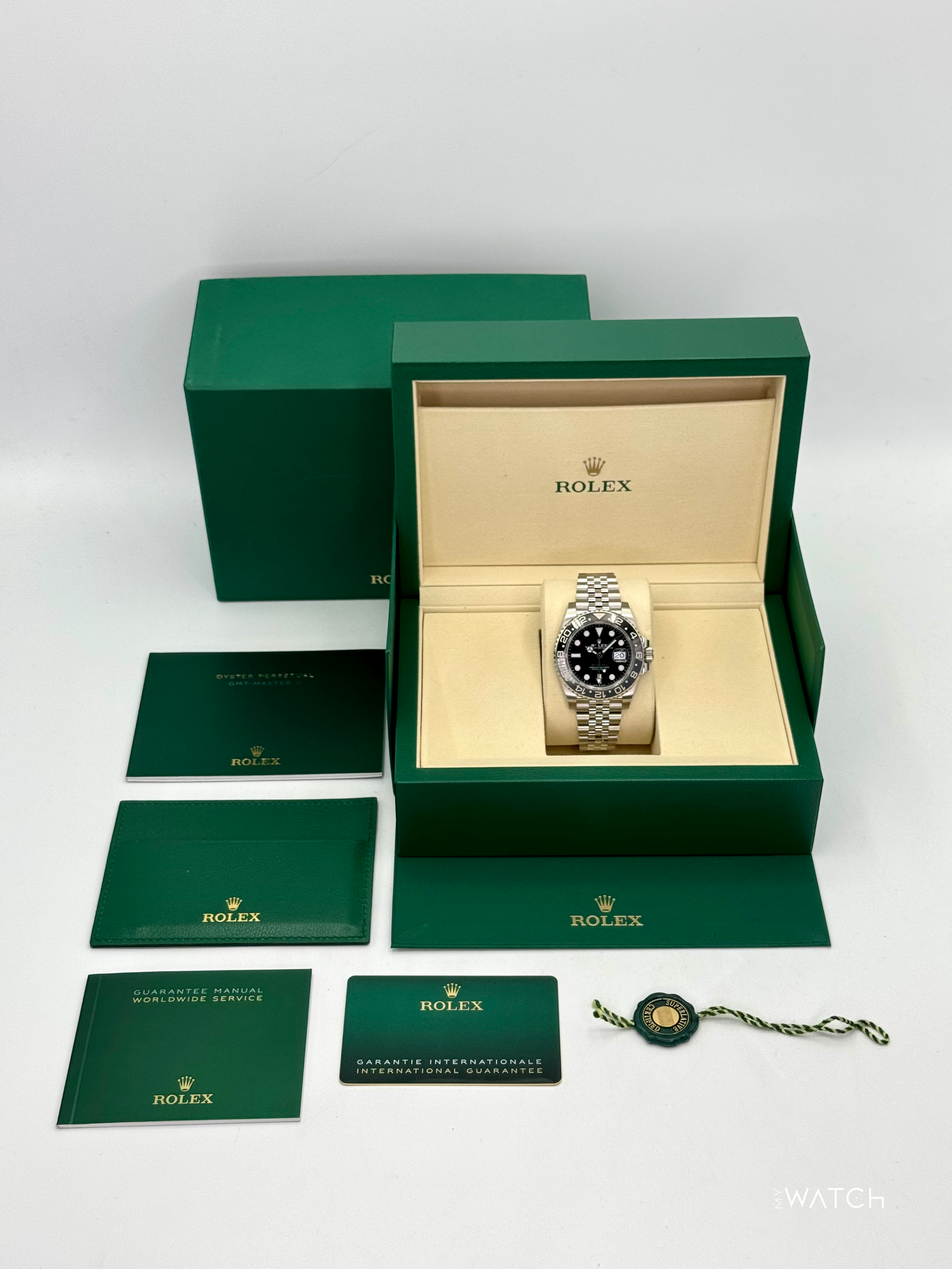 NEW 2025 Rolex GMT-Master II "Bruce Wayne" 40mm 126710GRNR Jubilee - MyWatchLLC