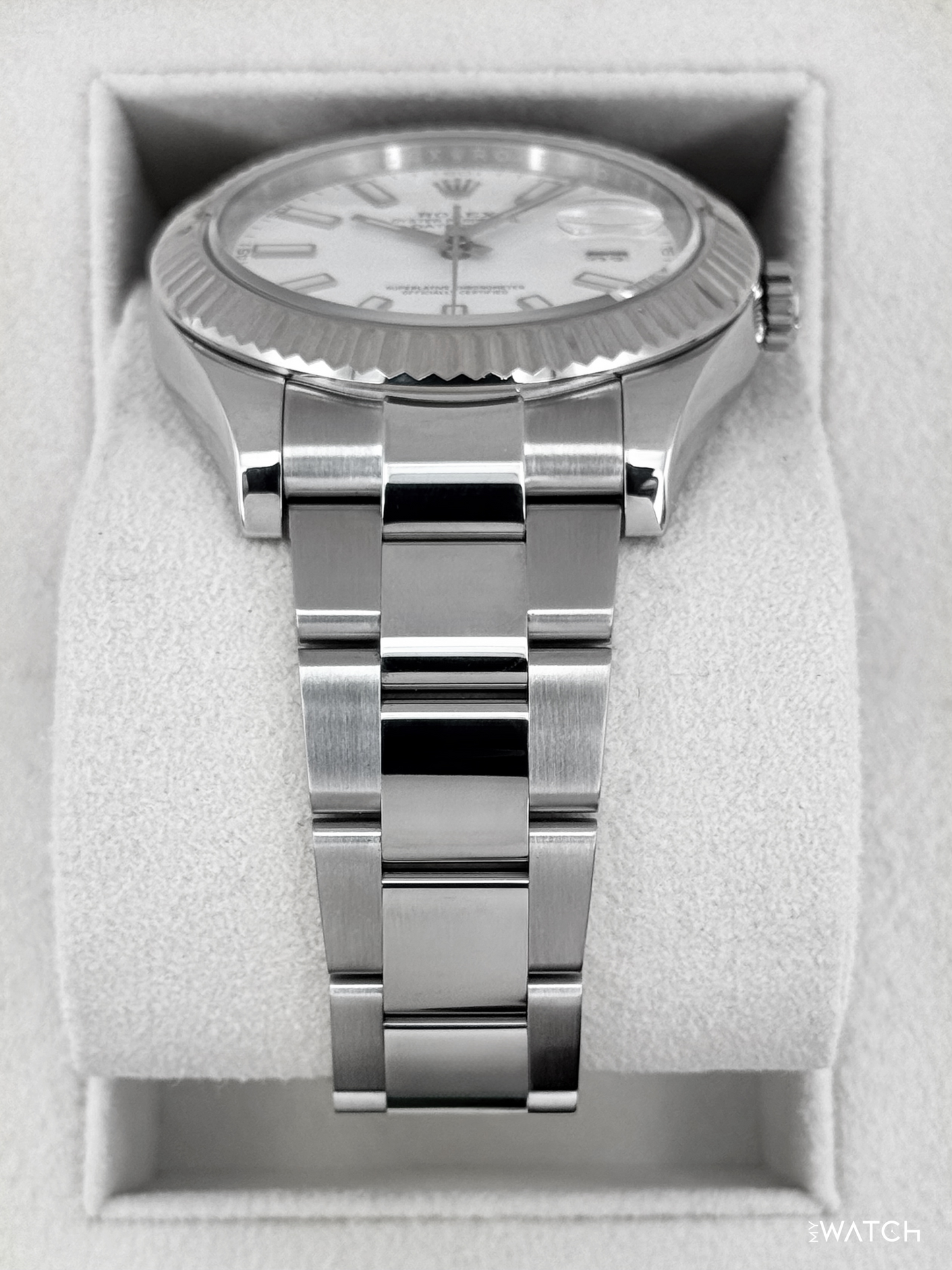 2016 Rolex Datejust II 41mm 116334 Stainless Steel Oyster White Dial