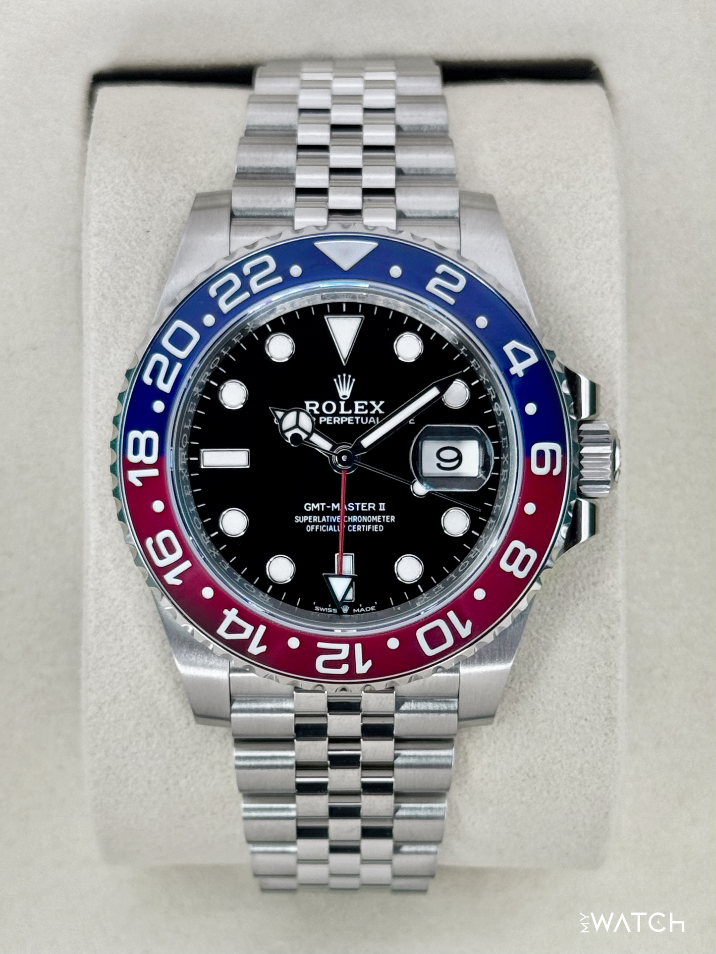 NEW 2025 Rolex GMT-Master II "Pepsi" 40mm 126710BLRO Jubilee - MyWatchLLC
