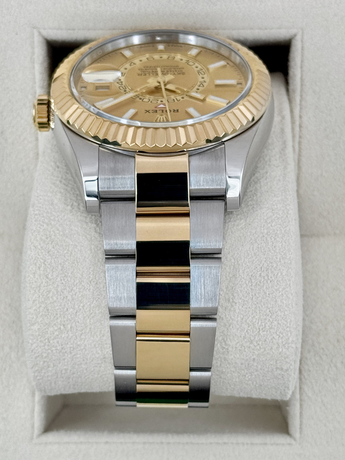 2023 Rolex Sky-Dweller 42mm 336933 Two-Tone Oyster Champagne Dial