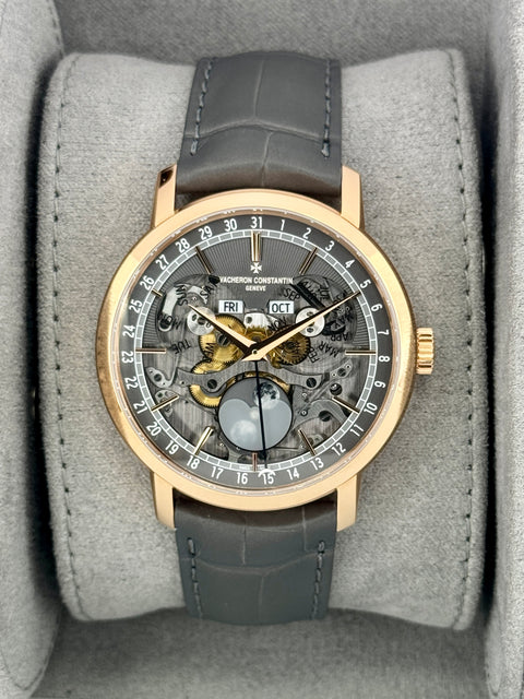 NEW 2026 Vacheron Constantin Traditionnelle 41mm 4020T Pink Gold Skeletonized Dial
