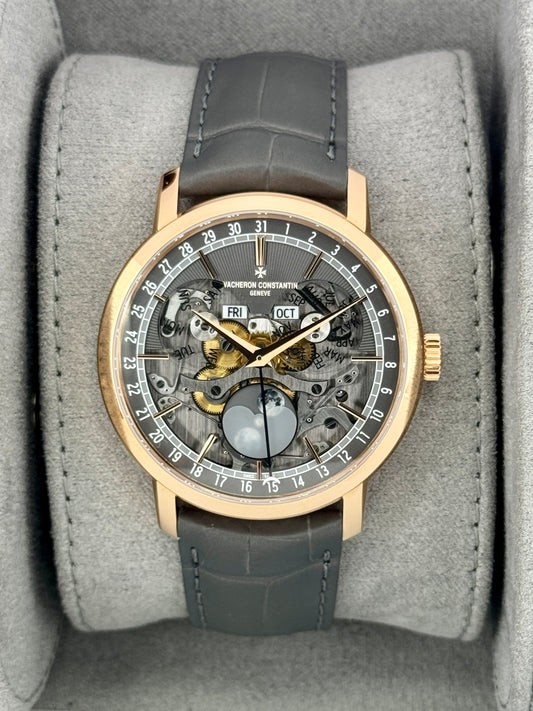 NEW 2026 Vacheron Constantin Traditionnelle 41mm 4020T Pink Gold Skeletonized Dial - MyWatchLLC