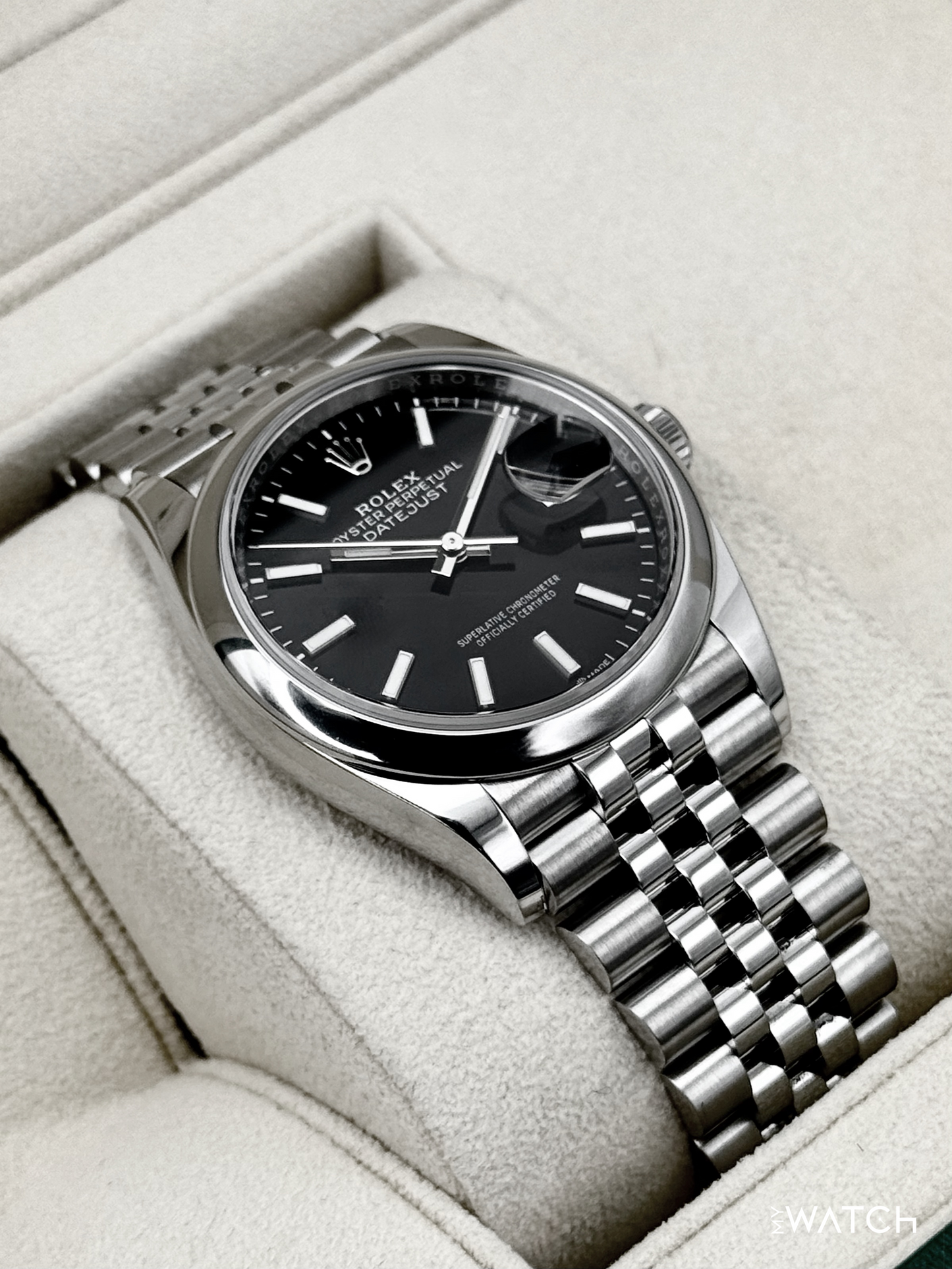 2024 Rolex Datejust 36mm 126200 Stainless Steel Jubilee Black Dial - MyWatchLLC