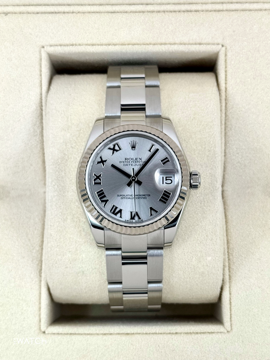 2015 Rolex Datejust 31mm 178274 Stainless Steel Oyster Silver Dial