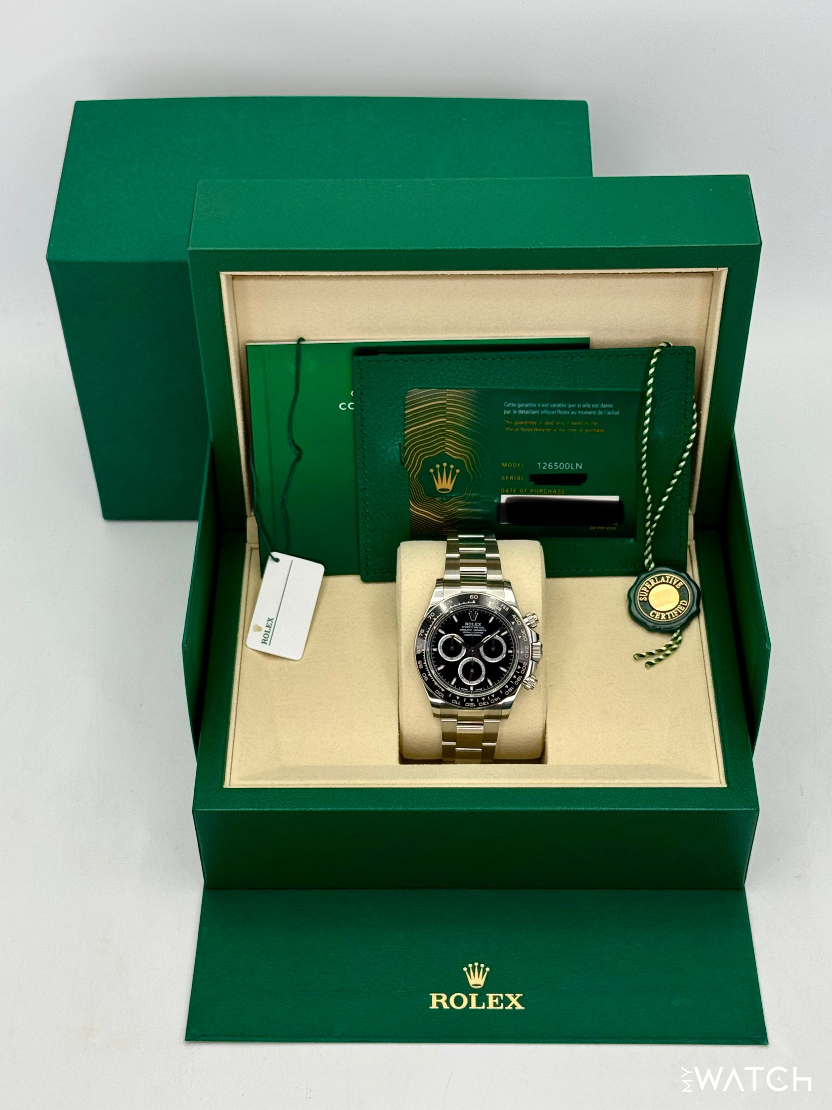 2025 Rolex Daytona 40mm 126500LN Stainless Steel Black Dial - MyWatchLLC