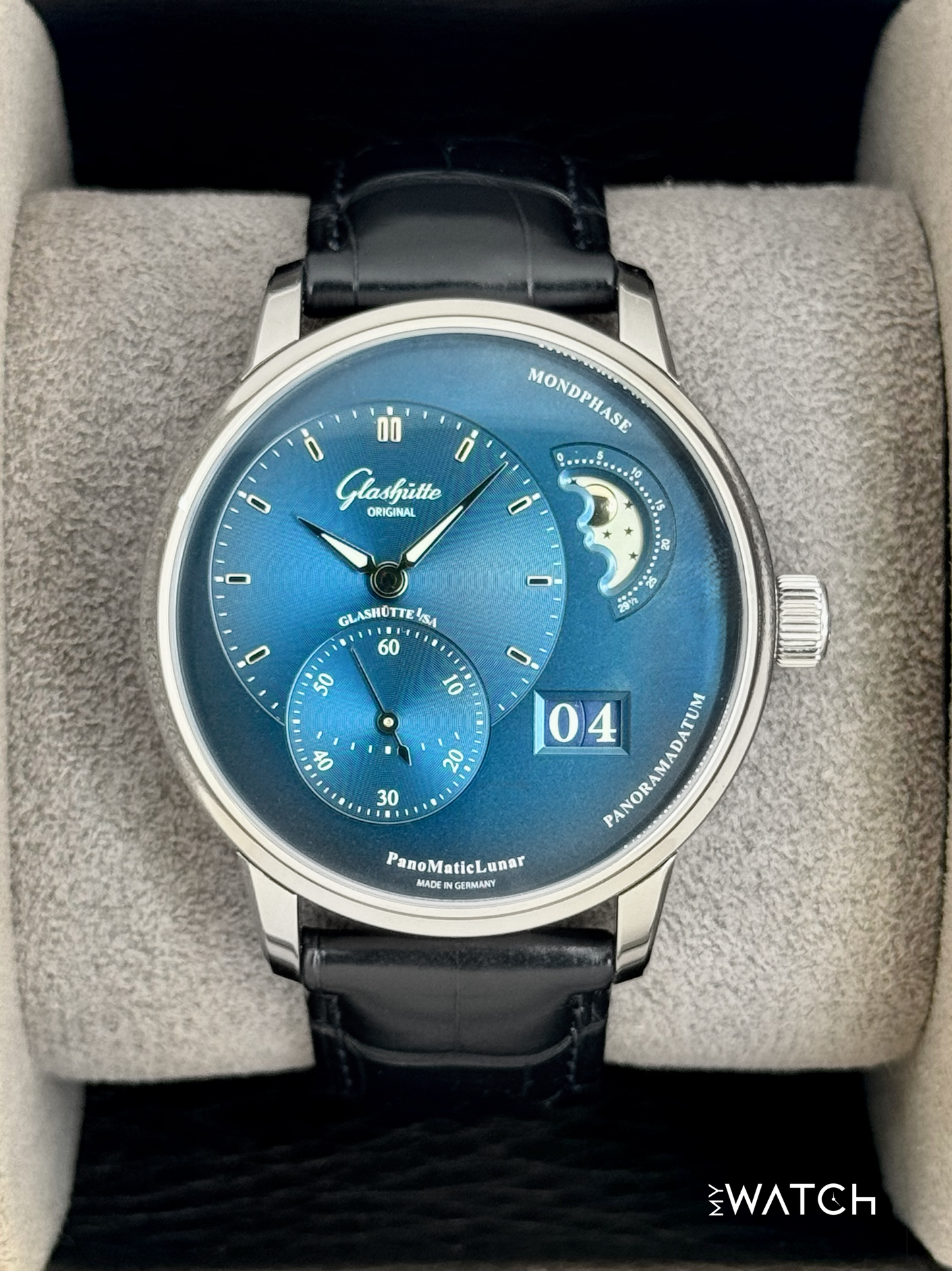 2025 Glashütte Original PanoMaticLunar 40mm 1-90-02-46-32-61 Blue Dial