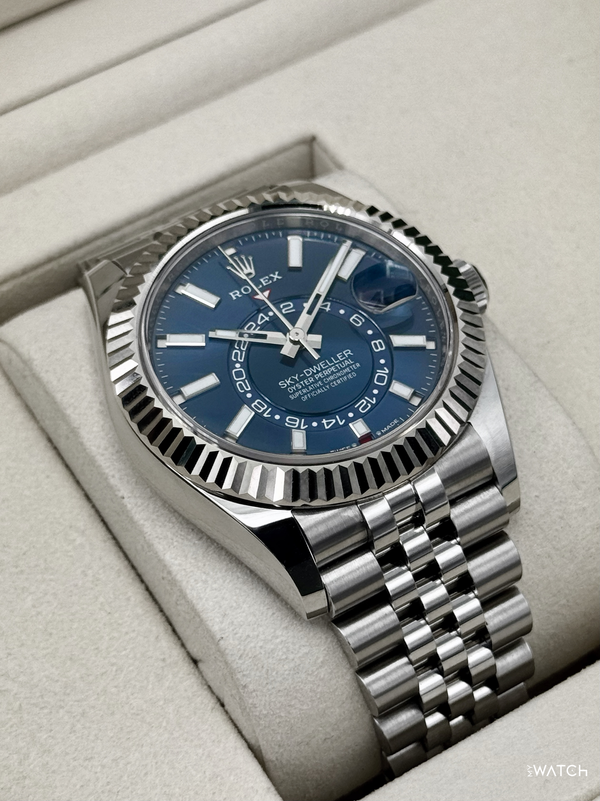 2025 Rolex Sky-Dweller 42mm 336934 Jubilee Blue Dial - MyWatchLLC