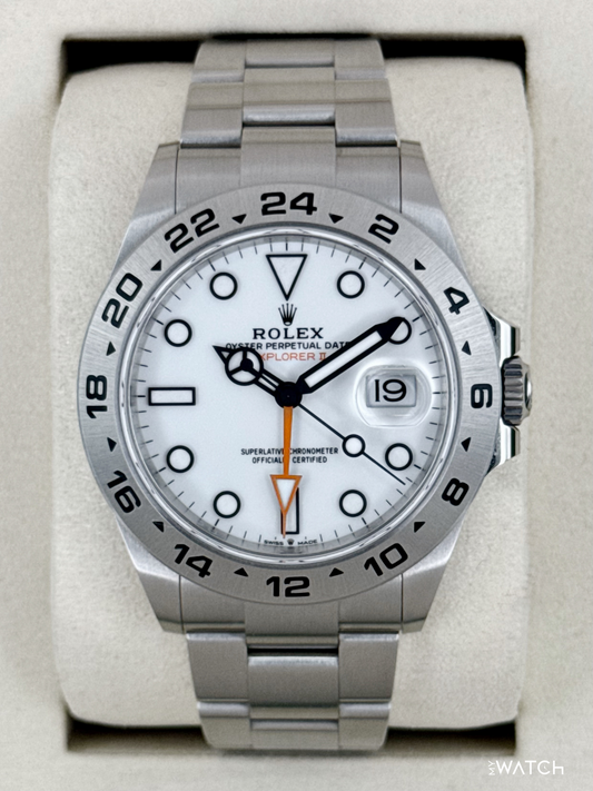 2025 Rolex Explorer II 42mm 226570 Polar White Dial - MyWatchLLC