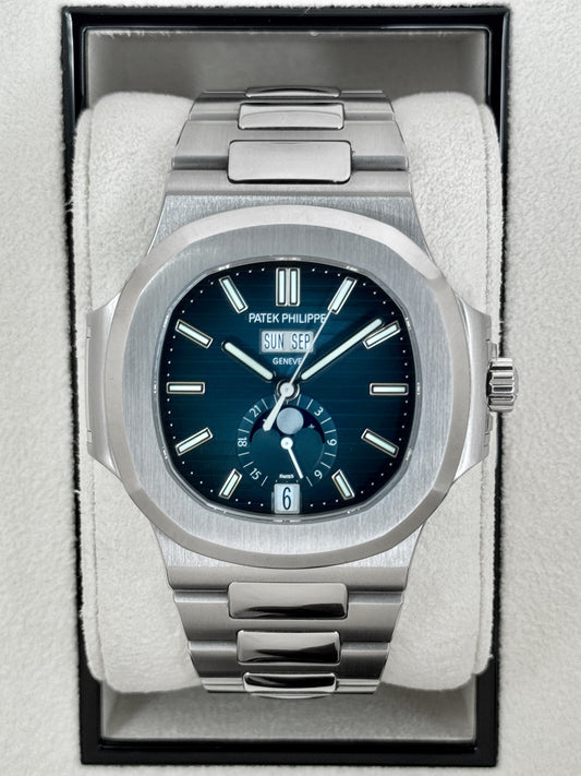 2024 Patek Philippe Nautilus Moonphase 40.5mm 5726/1A-014 Stainless Steel Blue Dial