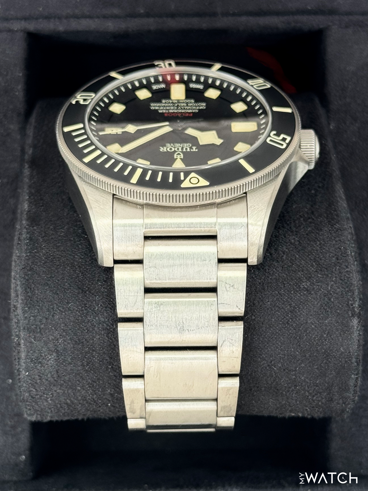 Tudor Pelagos LHD 42mm 25610TNL Titanium Black Dial - MyWatchLLC