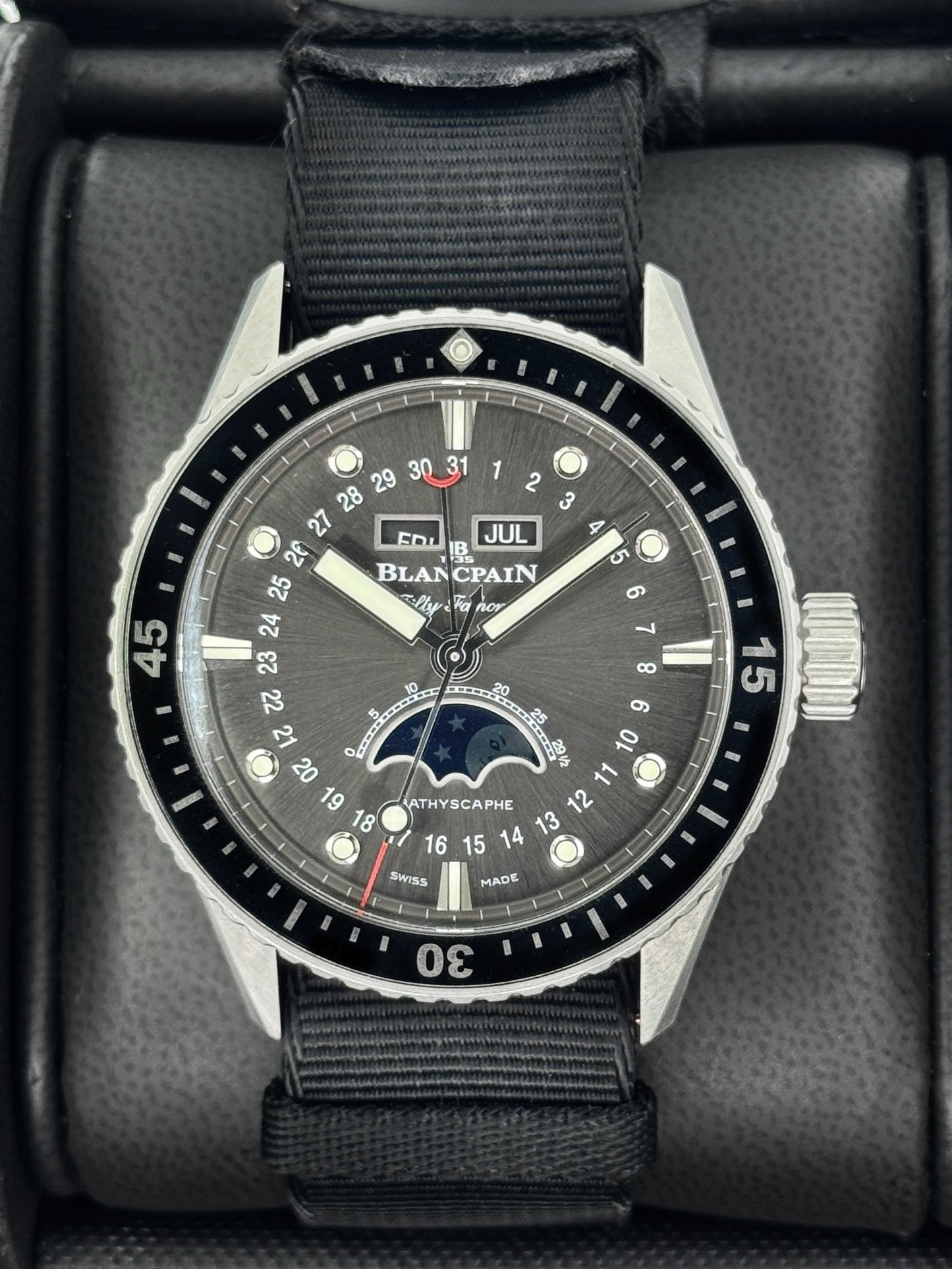 2021 Blancpain Fifty Fathoms Bathyscaphe 43mm 5054-1110-B52A Black Dial
